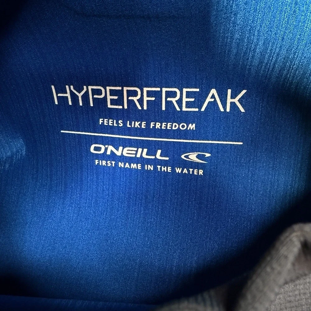 New O'Neill Hyperfreak 1.5mm Long Sleeve Wetsuit Top Men's Size Large Black